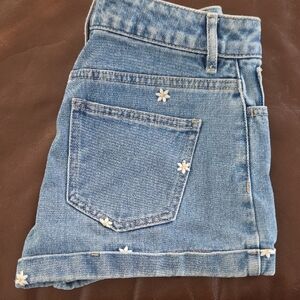 PacSun Light Blue Women's Jeans with Daisy Details Mom Short Sz 22